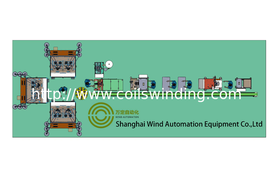 Induction Motor Pump Compressor Motor Stator Winding Machine Production Line
