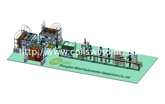 Induction Motor Pump Compressor Motor Stator Winding Machine Production Line