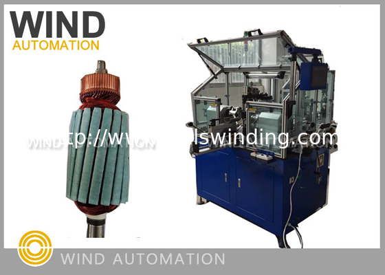 Blades And Measures Motor Armature Winding Machine For Slotted Rise Commutator Not Hook Type