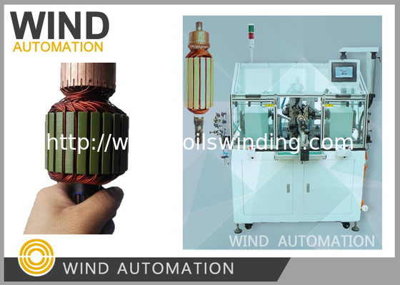 Blades And Measures Motor Armature Winding Machine For Slotted Rise Commutator Not Hook Type
